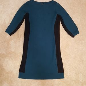 Black & Green Sweater Dress